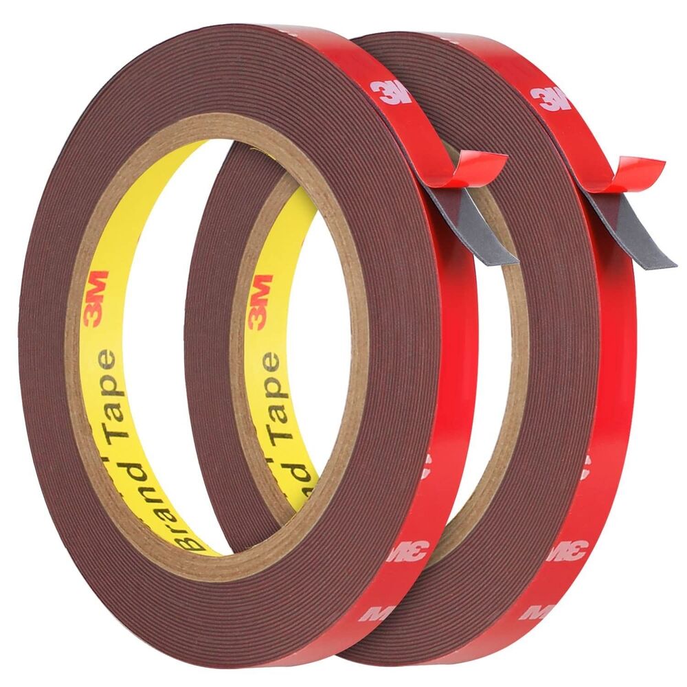 Double Sided Tape Heavy Duty 2 Pack Waterproof Strong Adhesive 33FT x 0.4IN